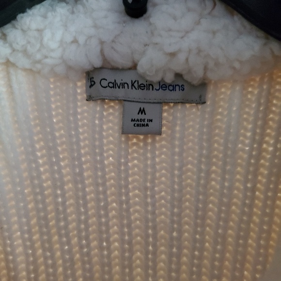 Calvin Klein sweater jacket shawl - Picture 2 of 3